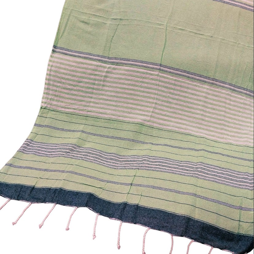 Πετσέτα Θαλάσσης Pestemal Βαμβακερή Olive 90x180εκ. Summer tiempo 42-3170 (Ύφασμα: Βαμβάκι 100%, Χρώμα: Λαδί) - SUMMER tiempo - 42-3170-olive